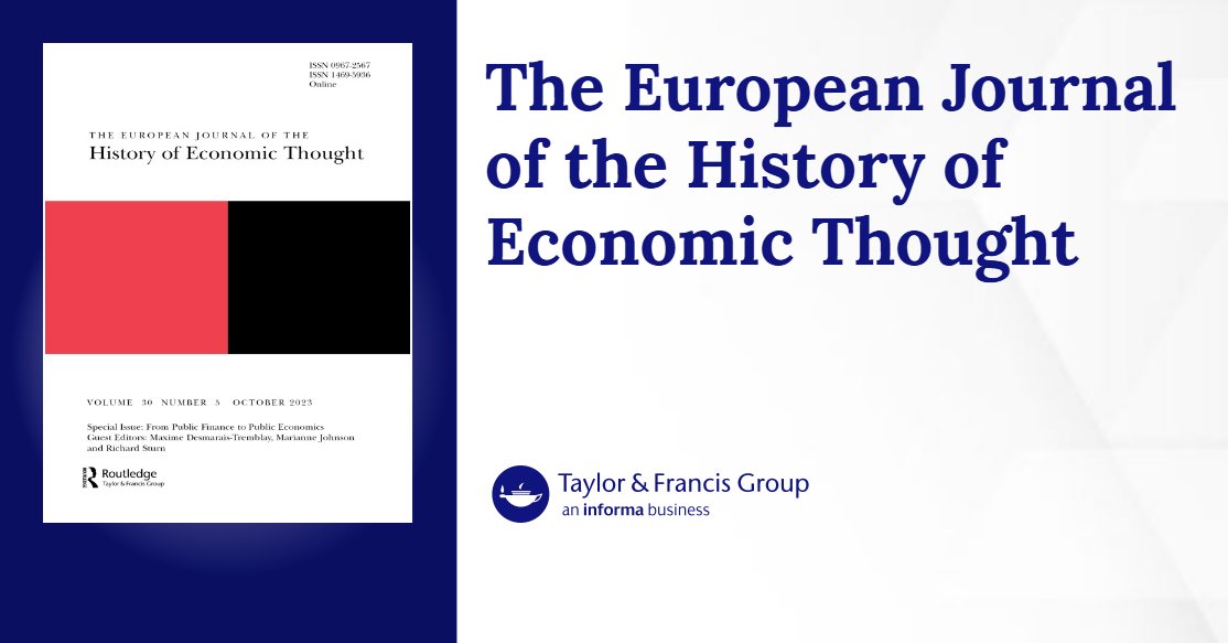 tweetassaf's tweet card. Published in The European Journal of the History of Economic Thought (Ahead of Print, 2025)