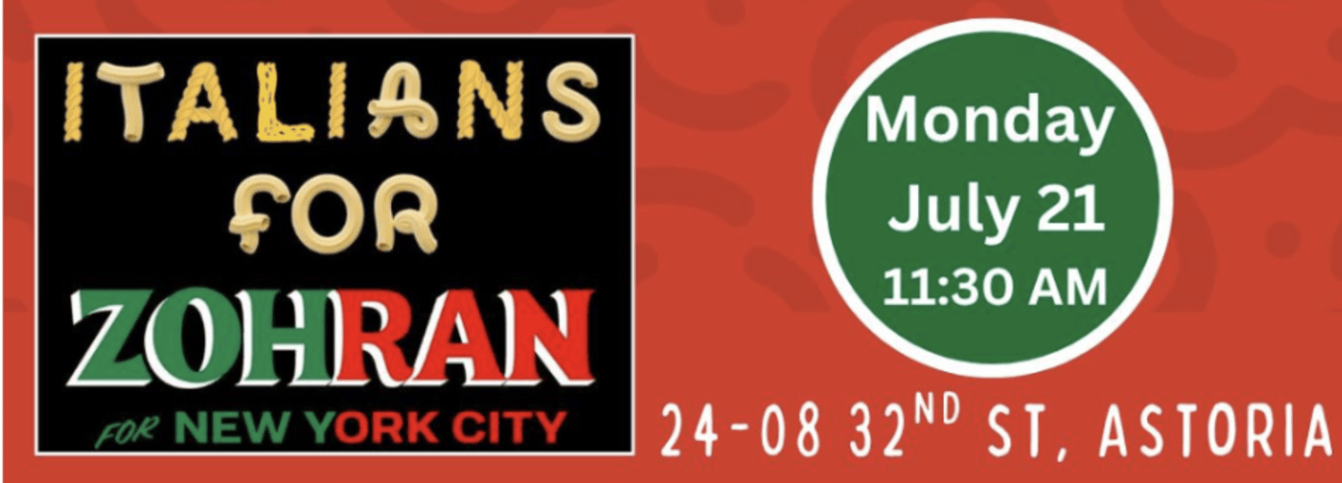 Italians4Zohran's tweet card. On Monday, July 21, the Italian American Civil Rights League (IACRL) will be protesting Zohran Mamdani over a 2020 tweet opposing a statue of Christopher Columbus, a symbol of colonization and...