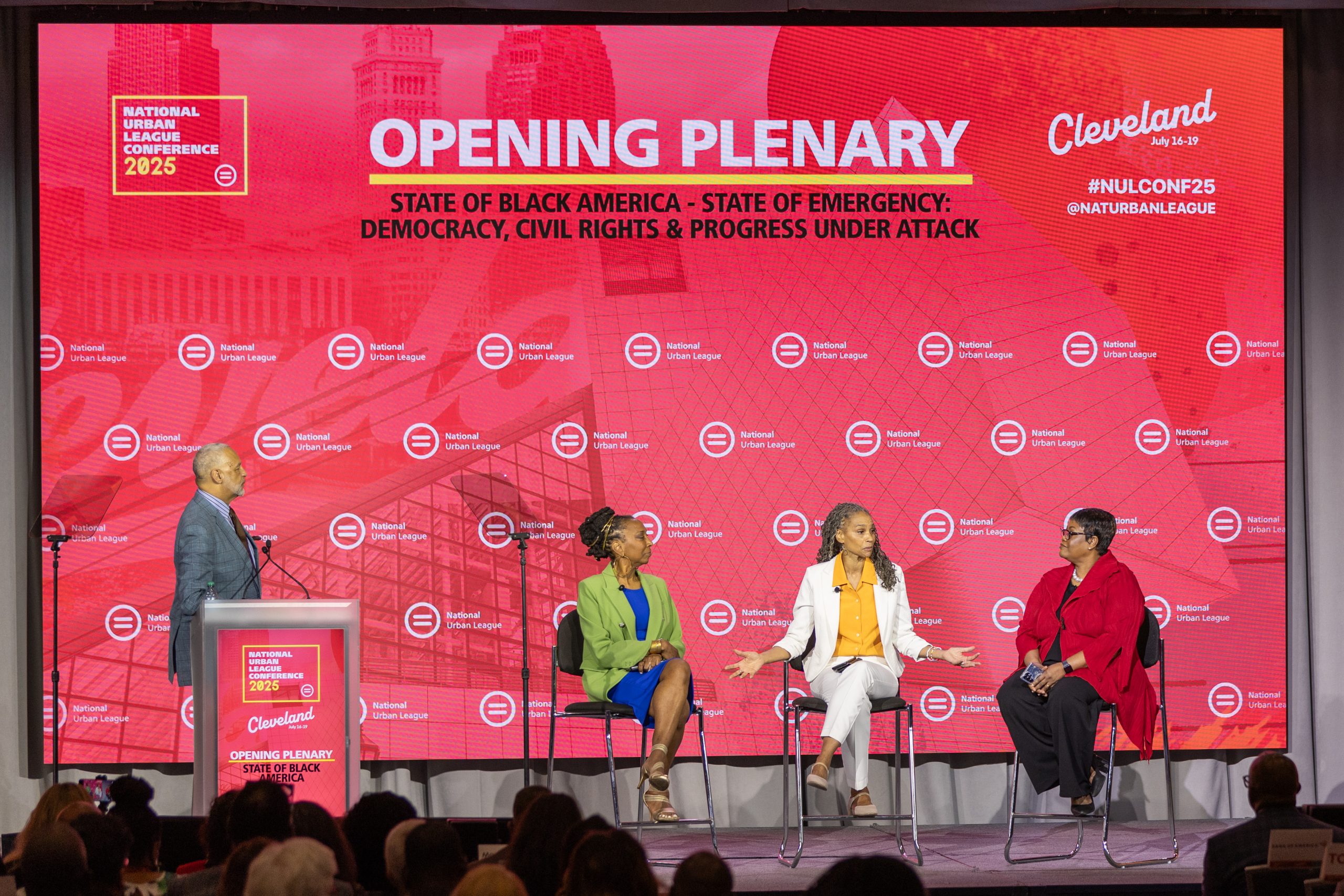 OPinfo's tweet card. 'Attacks' on democracy and civil rights have put Black America in a 'State of Emergency' Urban League says at conference in Cleveland.