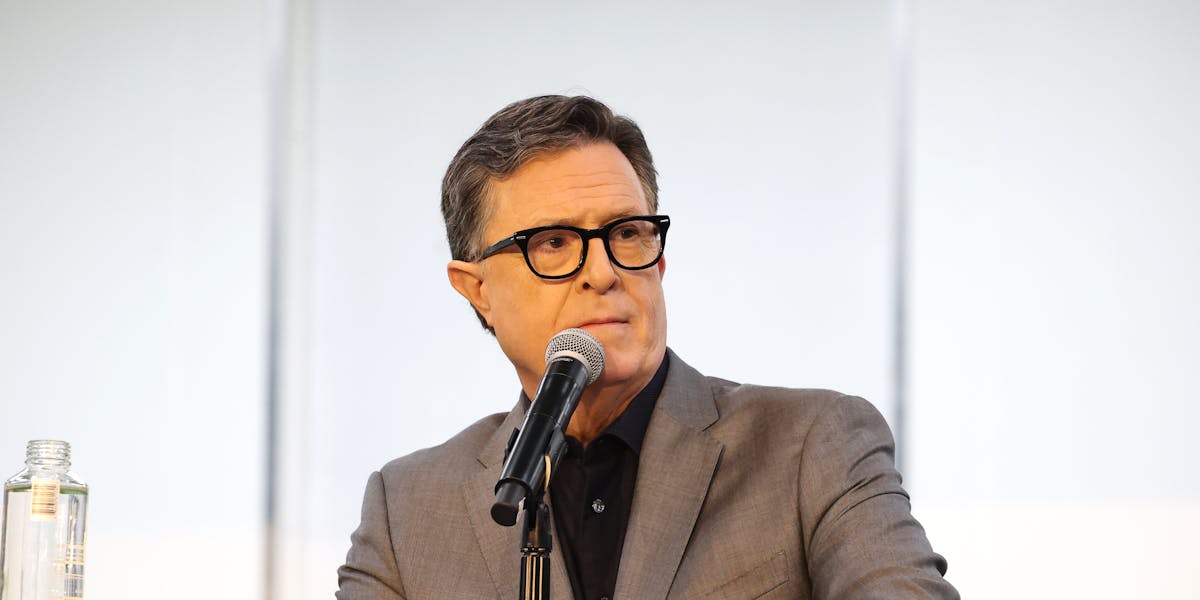 newrepublic's tweet card. As Trump gleefully responds to the ending of Colbert’s show with a vile new smear, a pro-democracy advocate explains how all this exposes the president’s broader authoritarian scheme to cow the media.