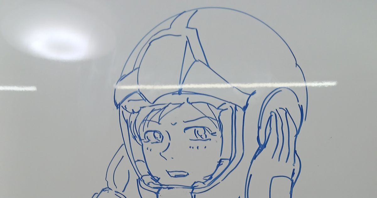 saru924's tweet card. ホワイトボードに描いてみた・ファースト・ノーマルスーツ by bouya924
