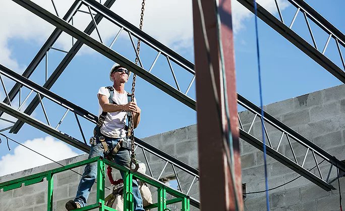 NABTU's tweet card. Experts note economic uncertainty is slowing job growth in the construction sector. 