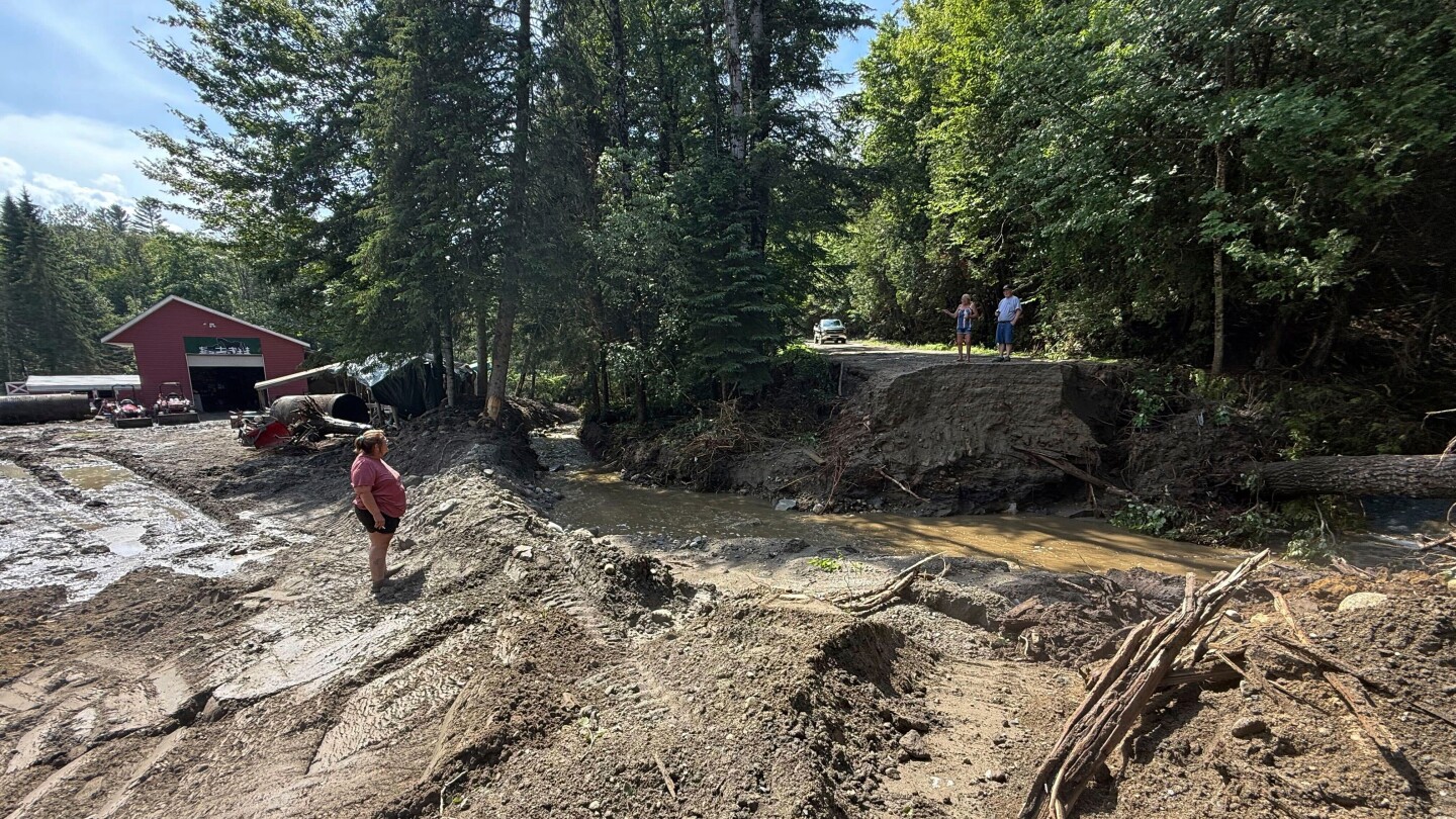 kkruesi's tweet card. Communities in rural Vermont face damaged homes and washed-out roads after heavy rainfall caused flash flooding.