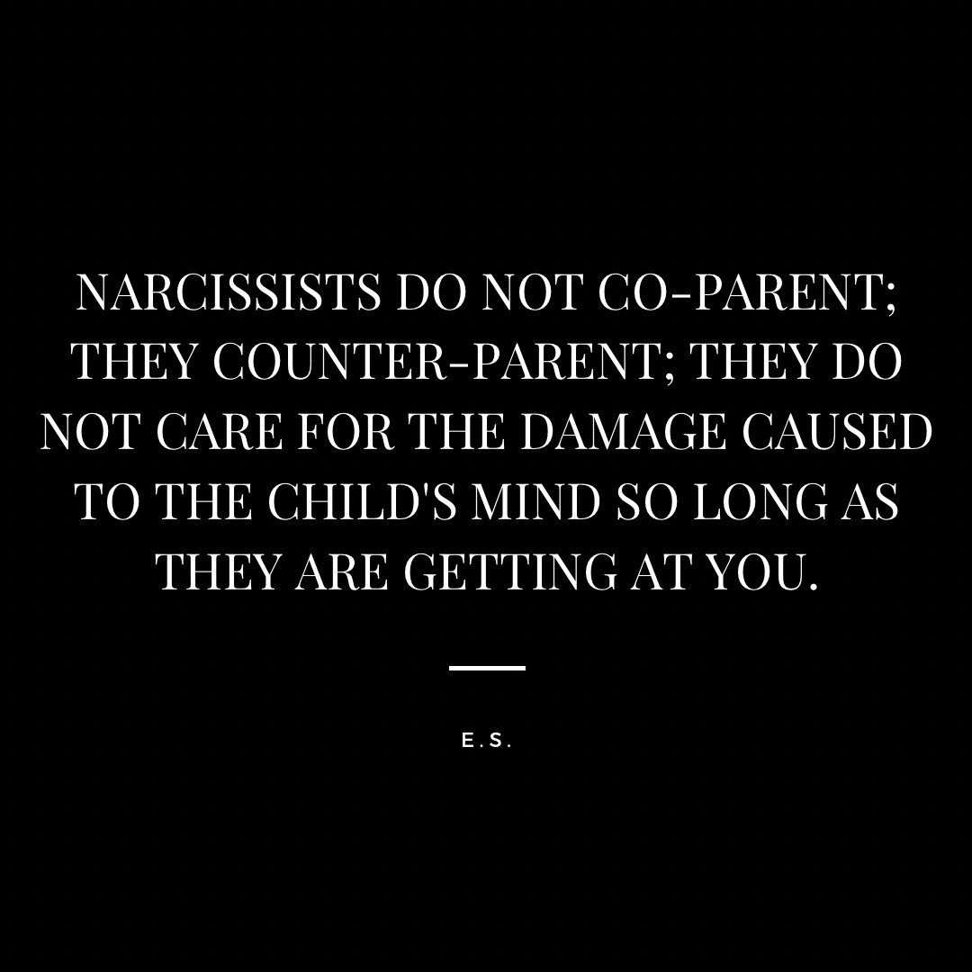 CoachElizabethS's tweet card. Why does a narcissist have children? Narcissists like to repackage their inner shame as a false dream, not only to fake the future for those around them but also to fake the future within themselve…