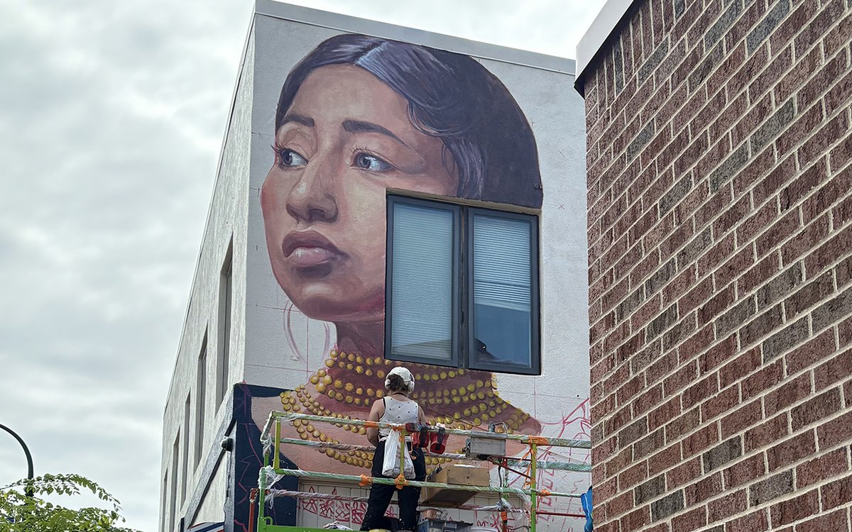 mspmag's tweet card. A mural initiative, part of the Lake Street Lift program, has brightened the street with a stunning showcase of local artistry.