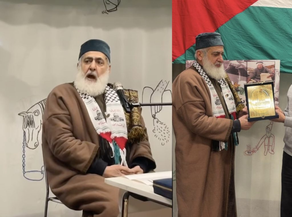 DokuPublicister's tweet card. I helgen höll Palestinarörelsen ett evenemang i Folkets hus i Göteborgs stads lokaler i Hammarkullen för att hylla motståndets seger och de väpnade gruppernas martyrer. En av huvudtalarna var Hashem...