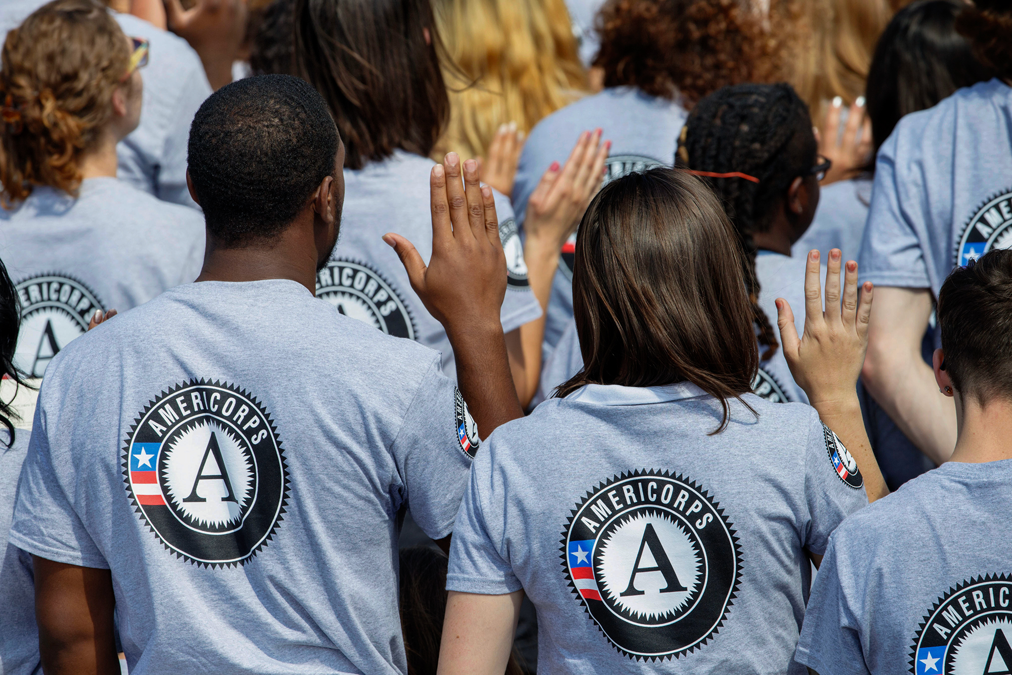 CalMatters's tweet card. AmeriCorps funding was temporarily restored, but schools and disaster relief sites are still struggling to fill the void from staffing shortages.