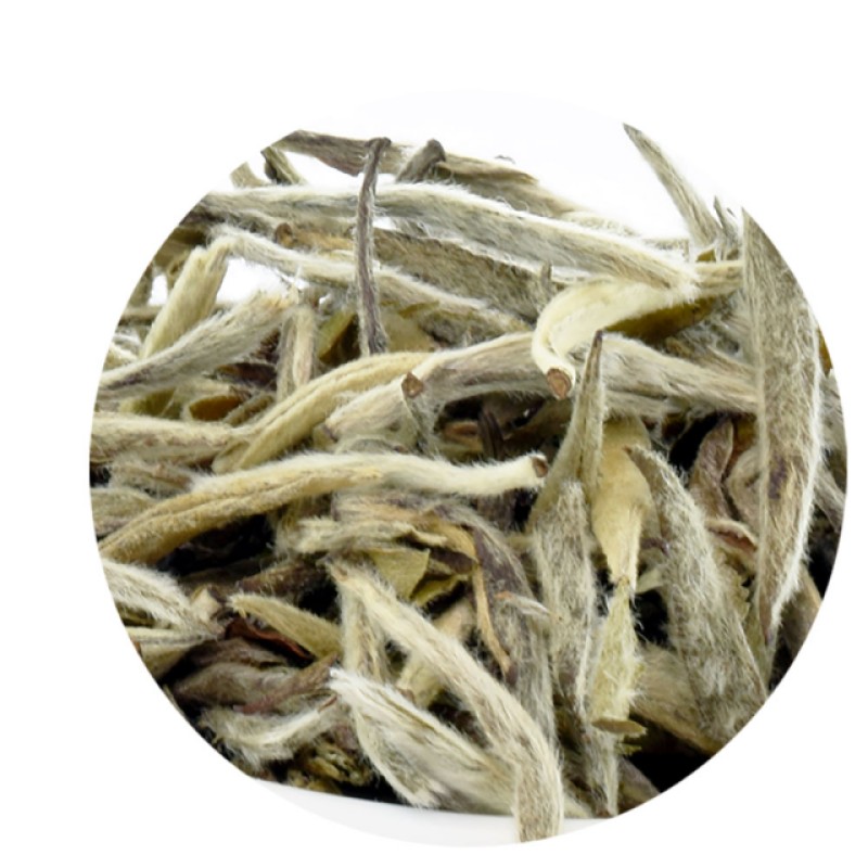 T7TEA's tweet card. Silver needle white is the purest and rarest tea in the world. very subtle. It has a light and natural sweetness. Enjoy it by itself or blend with your favorite for white tea benefit