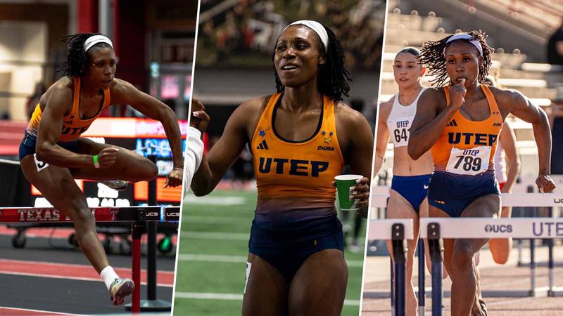 UTEPTrack's tweet card. CUSA Names UTEP’s Simpson Women’s Track Athlete of the Year