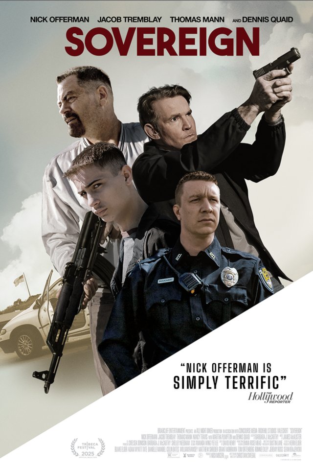movieswithtarek's tweet card. This is a different role for Nick Offerman. One where he plays a man that is against all forms of the law and foundations of the legal system and is on the run to…