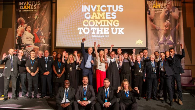 Kirstie_MarieC's tweet card. The next Invictus Games will be held at the National Exhibition Centre from 10-17 July 2027