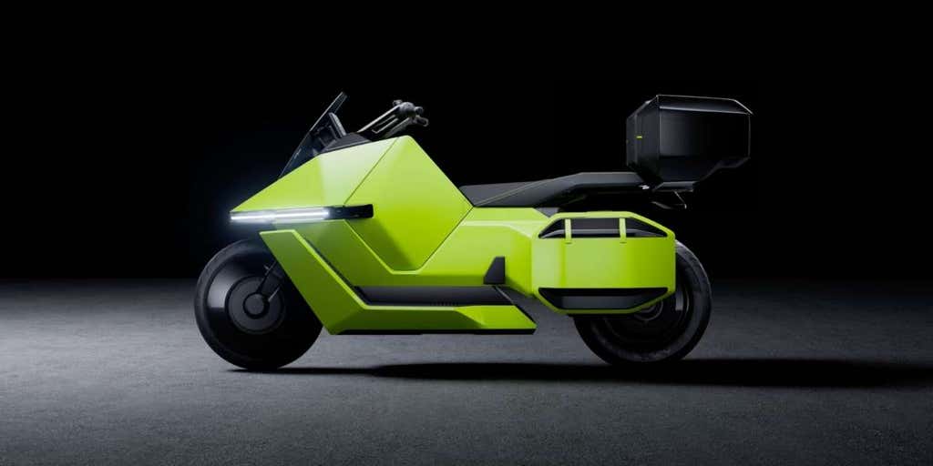 FoxNewsAI's tweet card. The Omoway Omo X features a modular design, obstacle detection and emergency braking, and can drive itself to charging stations, signaling the future of smart urban mobility.