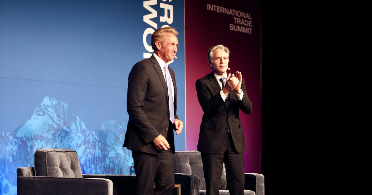 ABlinken's tweet card. The former secretary of state, who served for four years during the Biden administration, was in Salt Lake City Thursday where he spoke about cuts to USAID and American global leadership.