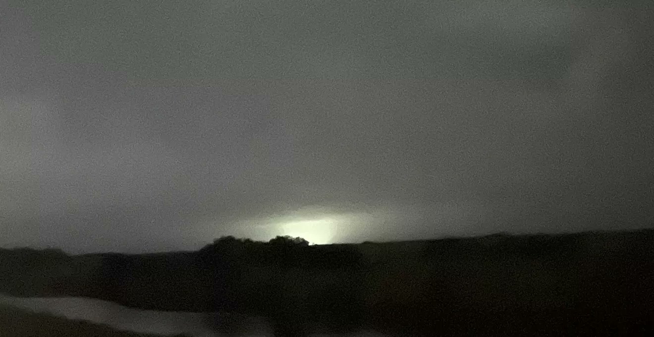 t_fin's tweet card. Activists are concerned Alligator Alcatraz is polluting Big Cypress Preserve's dark skies, endangering its protected species.