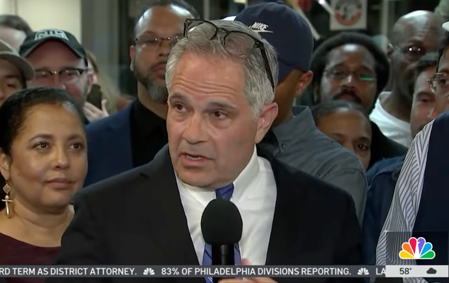 LarryKrasnerDA's tweet card. Philadelphia’s progressive DA stood up to Trump, and to compromising Democrats. He just won his reelection primary by a 2–1 margin.