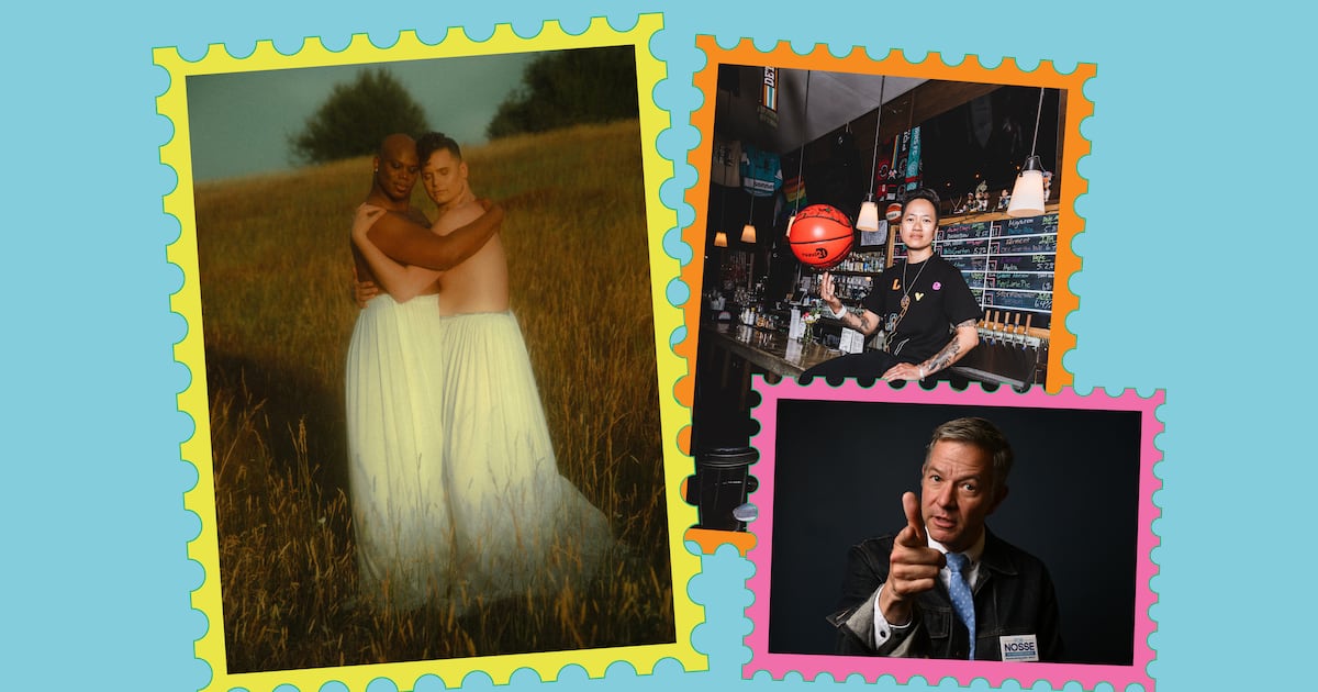 RepDexterOR's tweet card. Prominent queer Portlanders share words of affirmation.