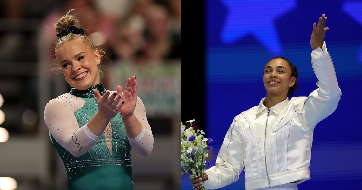 GymCastic's tweet card. Artistic Gymnastics: Hezly Rivera, Joscelyn Roberson embrace roles as Team USA leaders ahead of...