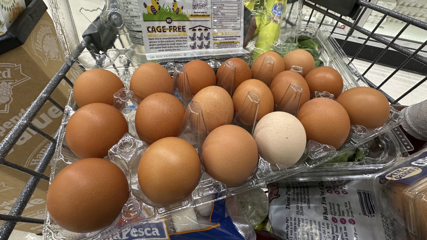 skarnowski's tweet card. The Trump administration is suing California over its animal welfare laws, claiming they unconstitutionally raised egg prices.