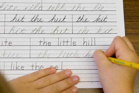 kimberkoz's tweet card. A recently reintroduced bill in the Michigan House would encourage cursive instruction in public schools.