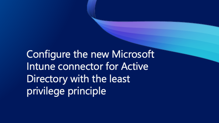 IntuneSuppTeam's tweet card. By: Arpit Sinha | Support Escalation Engineer – Microsoft Intune The purpose of the Microsoft Intune Connector for Active Directory, also known as the...