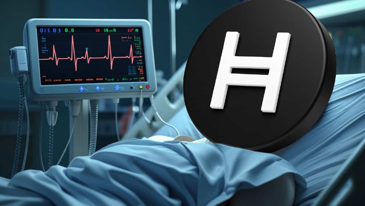 FinancialPress_'s tweet card. Hedera Hashgraph (HBAR) has recorded a notable recovery, surging over 80% from its recent swing lows.
