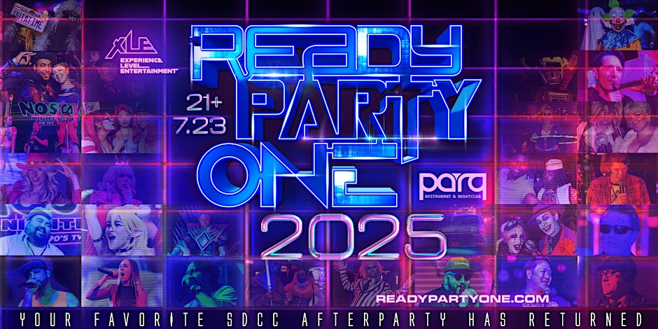 AdrianCC26's tweet card. XLE Productions is once again kicking off San Diego Comic-Con with one of their fan-favorite parties — and we’re giving away a pair of tickets. This year sees the return of their Ready Party One...