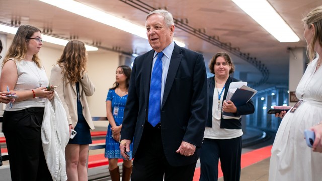 timburchett's tweet card. Sen. Dick Durbin (D-Ill.), the ranking member of the Senate Judiciary Committee, says he has received information that Attorney General Pam Bondi “pressured” about 1,000 FBI personnel to comb throu…