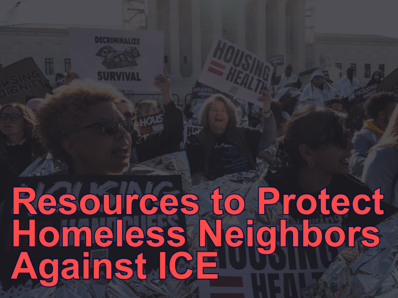 homeless_law's tweet card. ICE Raid Resources