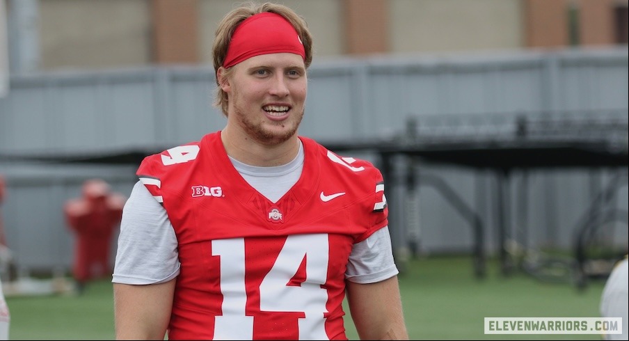Dan_Hope's tweet card. Beau Atkinson transferred to Ohio State because he wanted to play at the highest level of college football and because of how he thinks Larry Johnson can develop him.