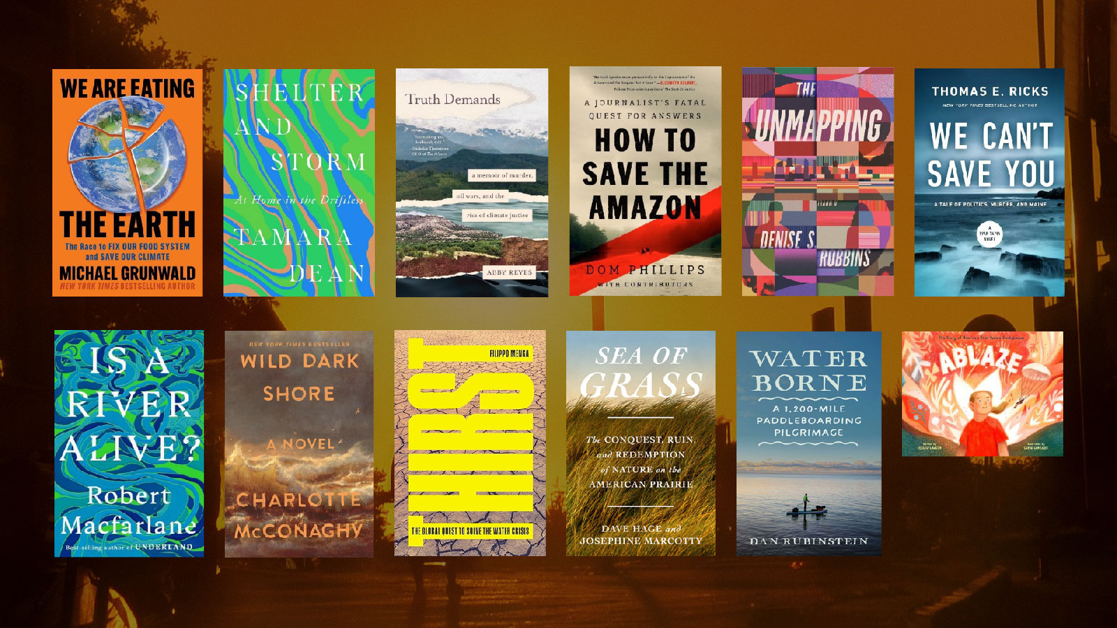 tomricks1's tweet card. 12 must-read climate change titles to add to your list.