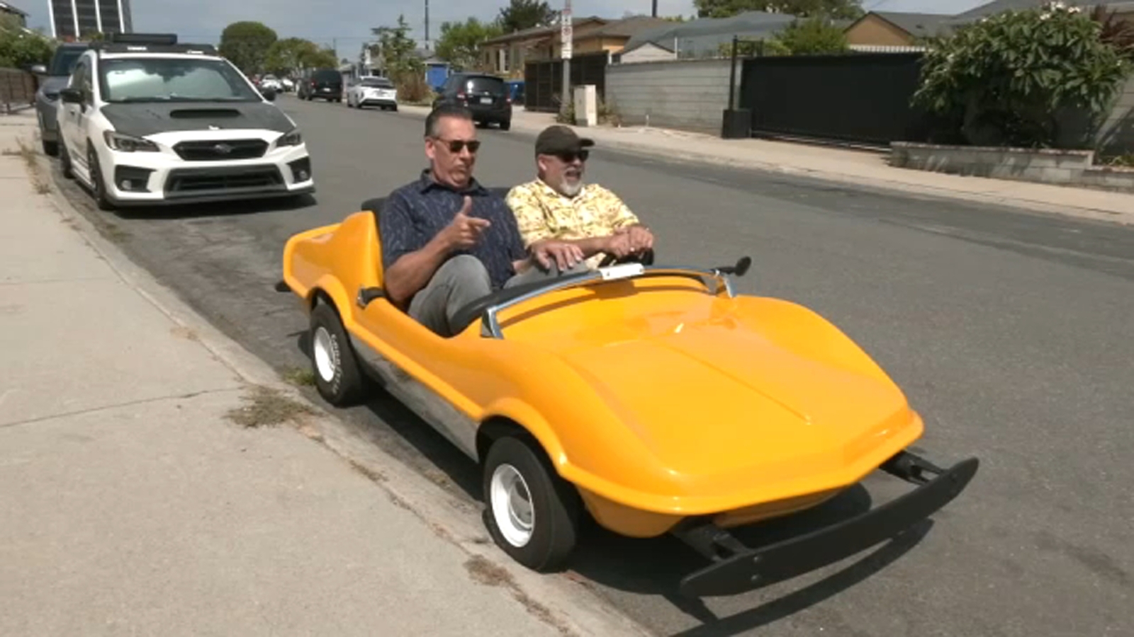 abc7community's tweet card. A fully-functional vintage Disneyland Autopia car is the pride and joy of the ultimate Disney fan, who can get behind the wheel anytime he likes.