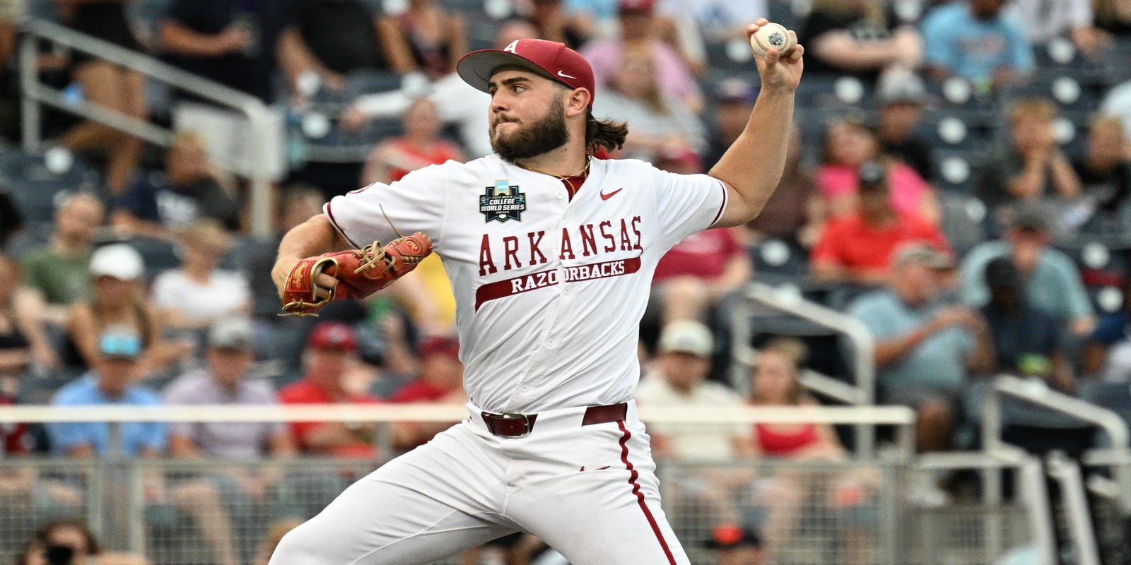 NP_AlexMartin's tweet card. The Fort Myers alum was elite with Arkansas this past season, pitching to a 9-6 record with a 3.62 ERA, striking out 126 over 99 1/3 innings pitched.