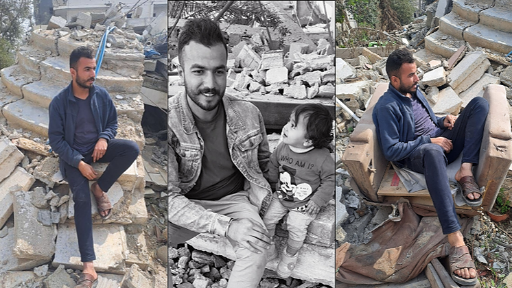 veganinbham's tweet card. Hello, we are Ali & Clarissa, and we are trying to help raise support for Ashraf Hamad and his family, as they try to survive in Gaza. 