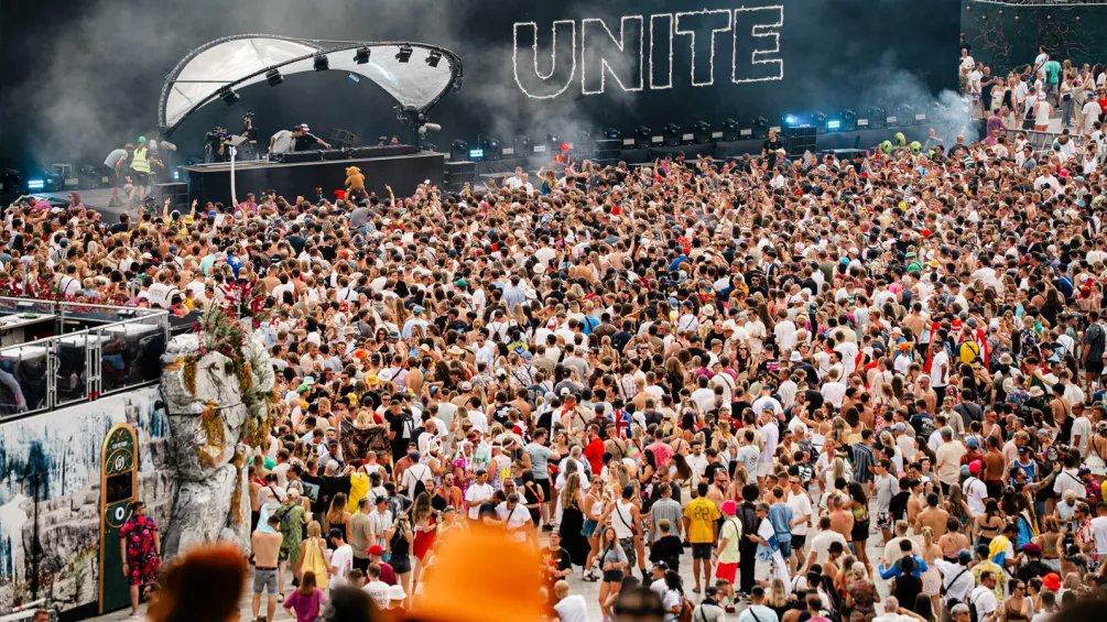 DJmag's tweet card. Elements from the band’s high-tech touring rig were provided to the Belgian festival, local news outlets report