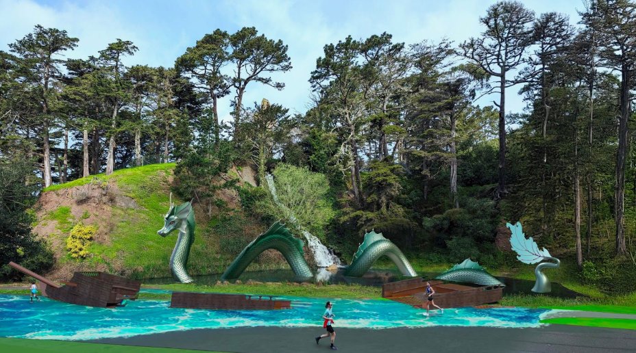 agarwal's tweet card. Burning Man Sculpture Begins New Life in Rainbow Falls Pond Naga headed to Golden Gate Park 7/10/25 San Francisco, CA — This week, a mythic creature begins to surface in the heart of Golden Gate...