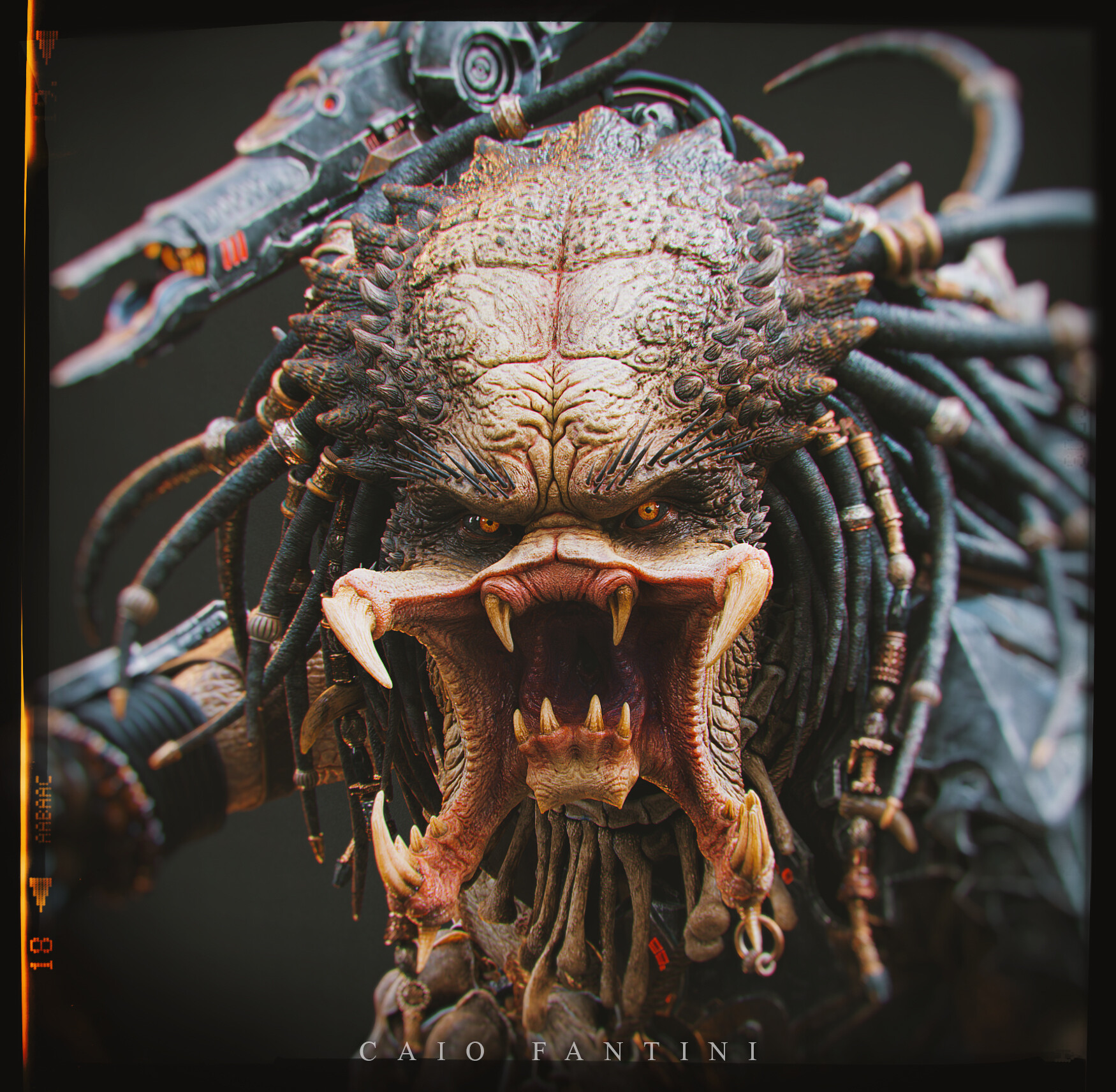 paleo_caio's tweet card. Predator that I made inspired by Roger Cruz's art. I hope you like it.
