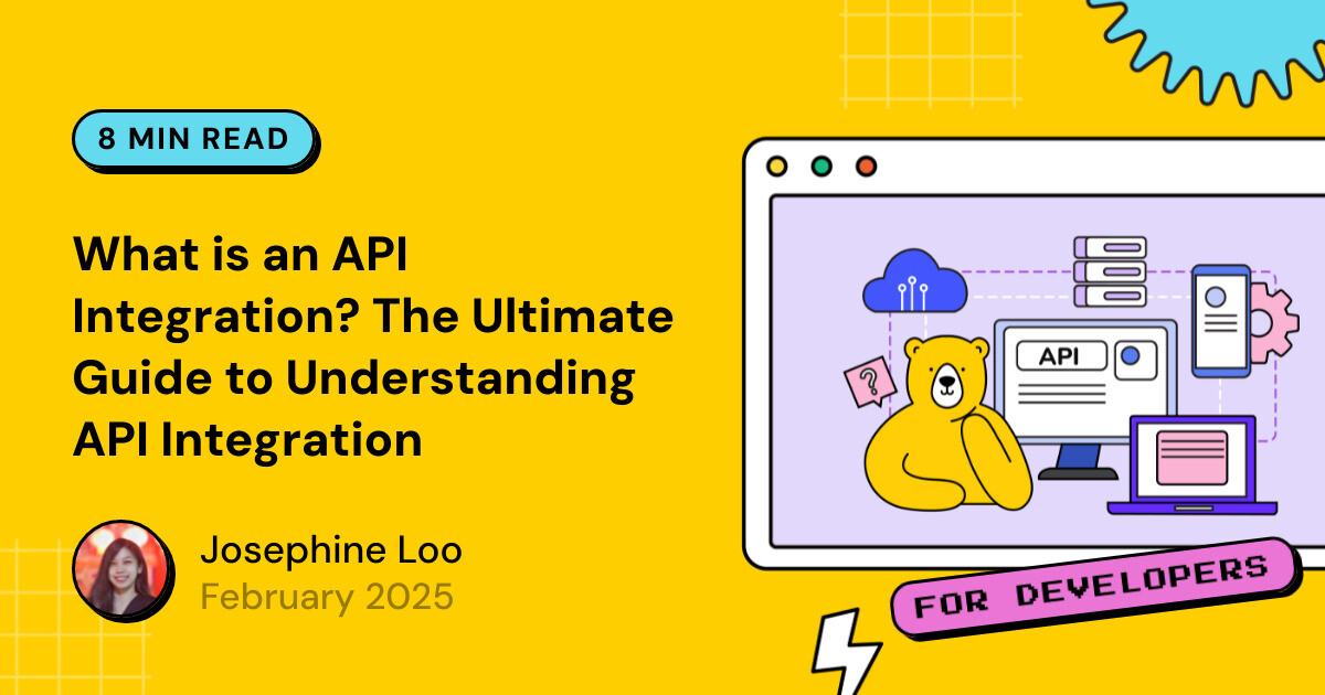 bannerbearHQ's tweet card. In this article, we’ll learn what API integration is and how it enables seamless data exchange, automates workflows, and enhances app functionality.