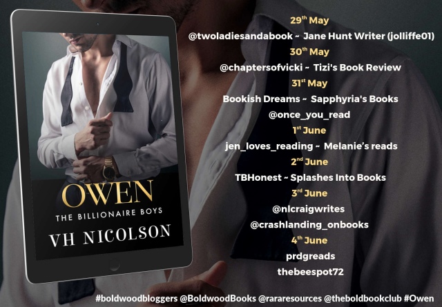 prdg's tweet card. Today I am on the tour for Owen by VH Nicolson, thank you to Rachel at Rachel’s Random Resources for organising it and inviting me to take part and thank you to the author and the publisher for my …