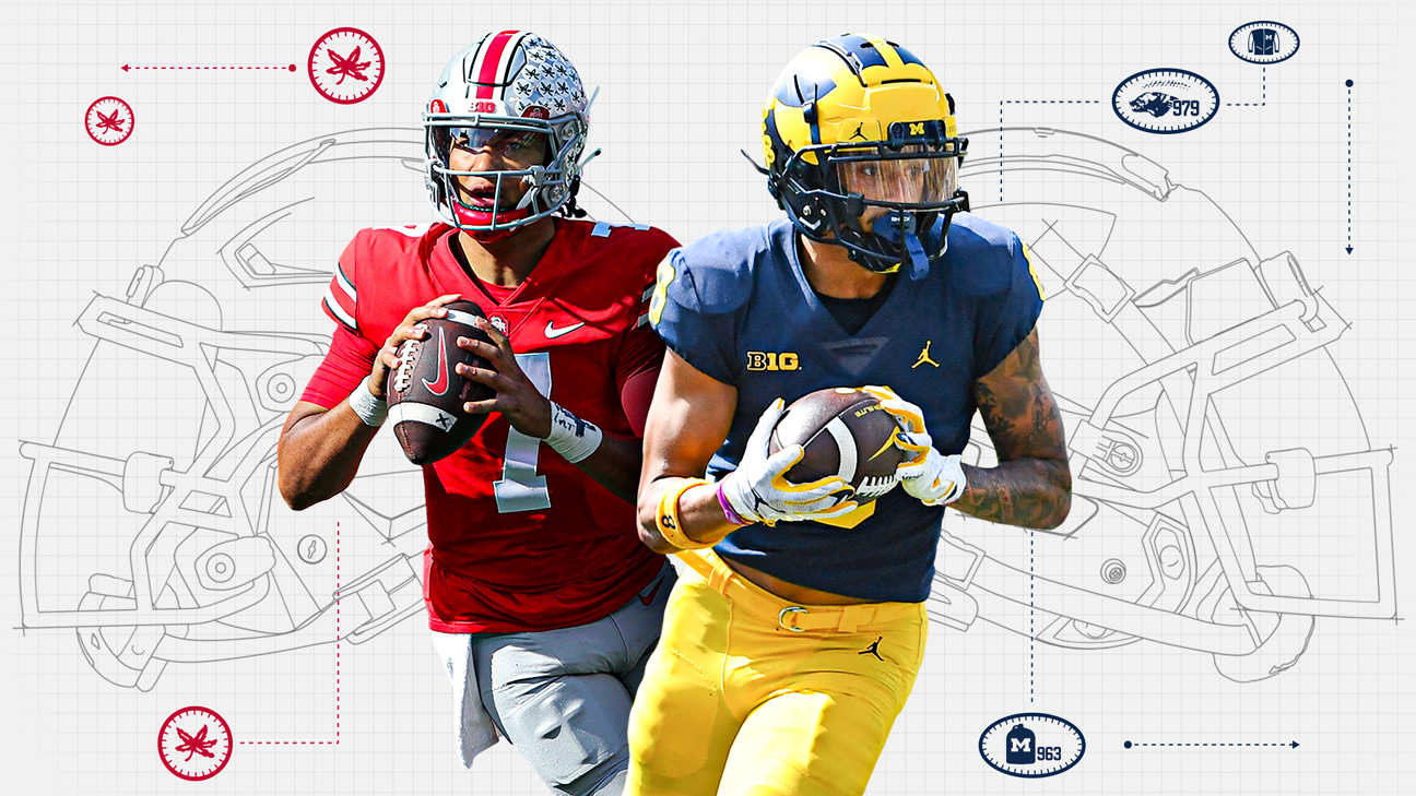 joefowler1's tweet card. The Buckeyes and Wolverines are two of 13 FBS teams that currently use helmet decals, but with different philosophies. This is the story of the history, application and operation of this shared but...
