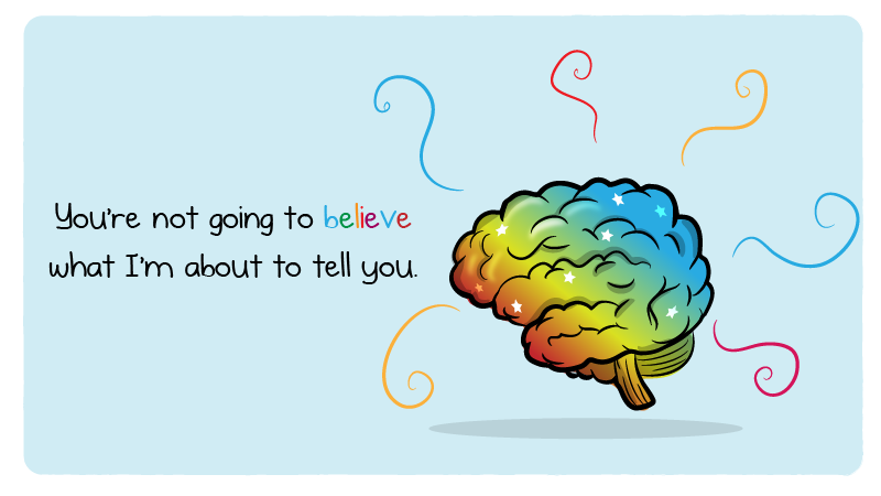 NumbersMuncher's tweet card. This is a comic about the backfire effect.