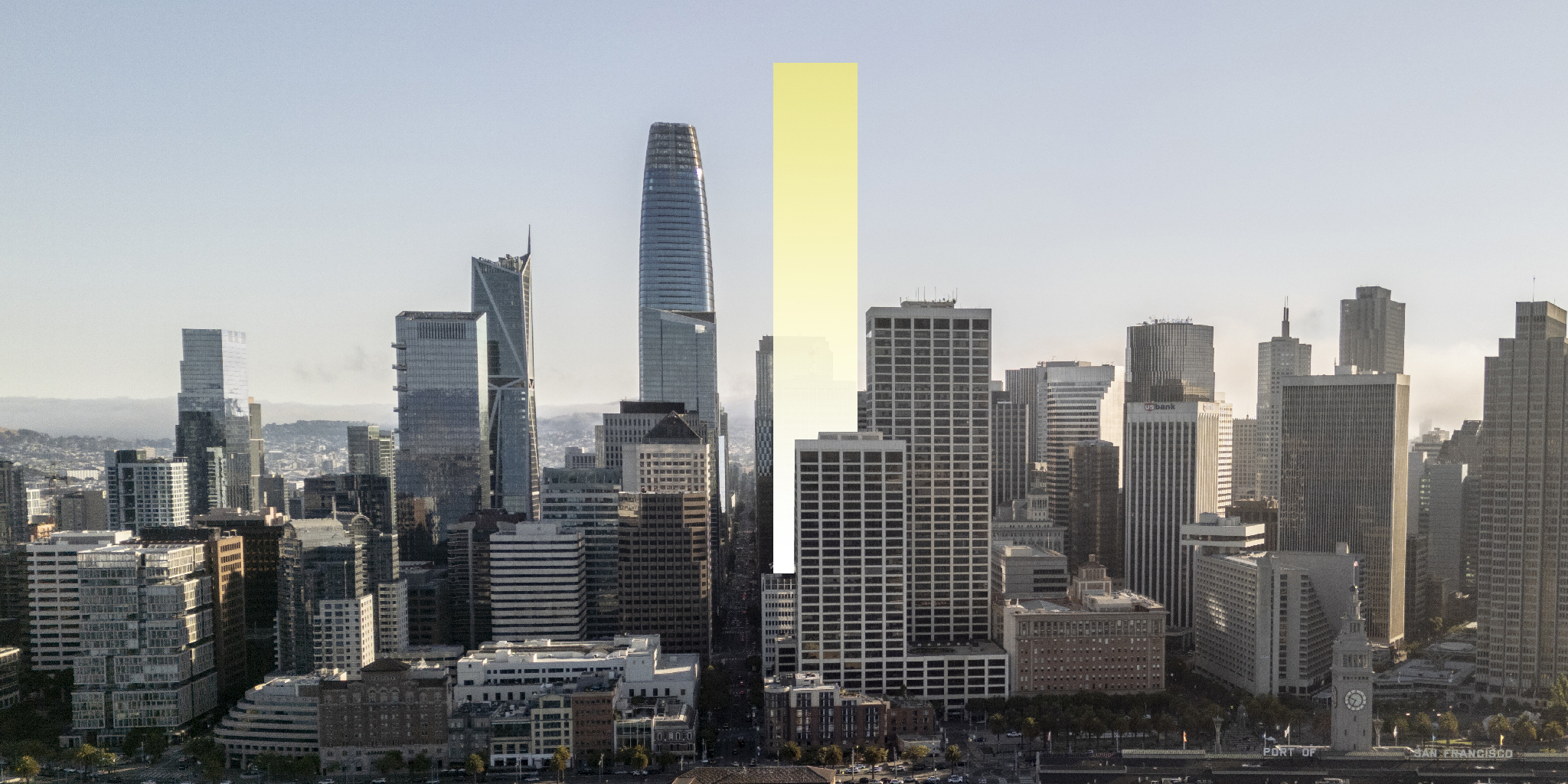 VladSF's tweet card. Seven years after the Salesforce Tower usurped the Transamerica Pyramid as San Francisco’s highest skyscraper, a developer is planning a building that would become the tallest in California.
