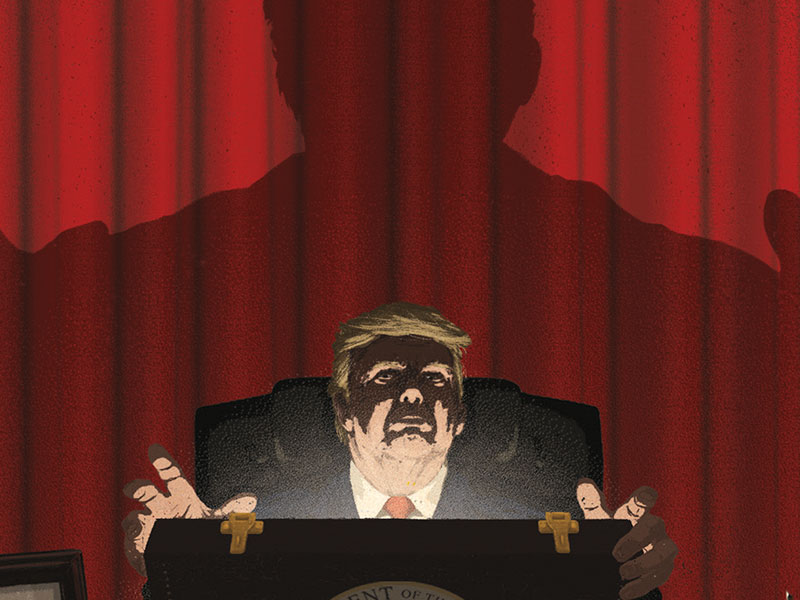 andrewmcockburn's tweet card. Secret powers and the presidency
