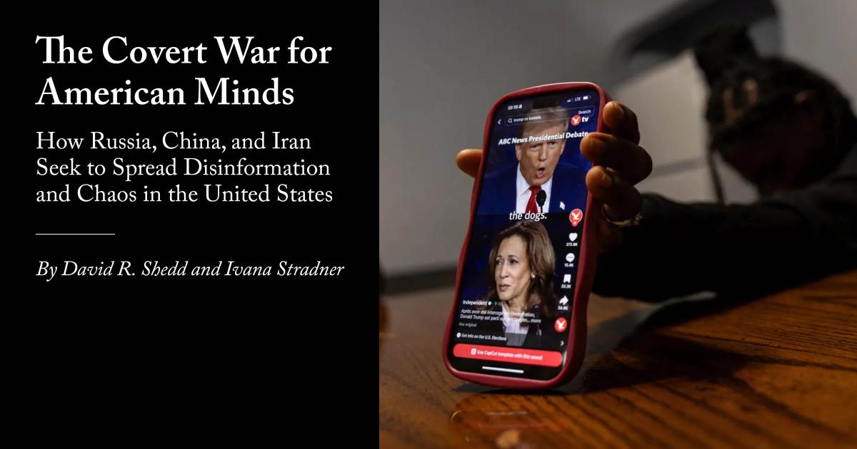 ivanastradner's tweet card. How Russia, China, and Iran seek to spread disinformation and chaos in the United States.