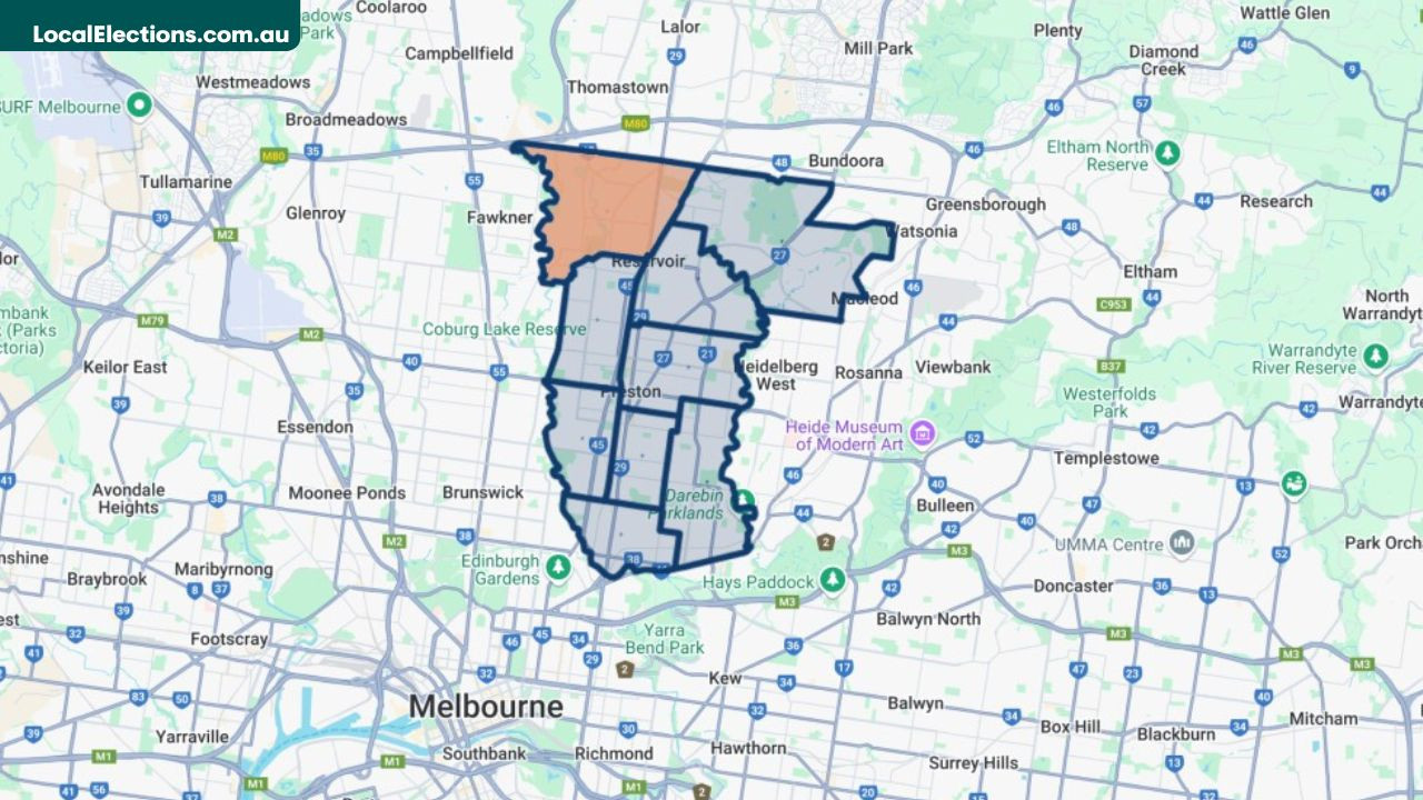 LocalElectionAU's tweet card. A by-election will take place to fill one vacancy on Darebin City Council.