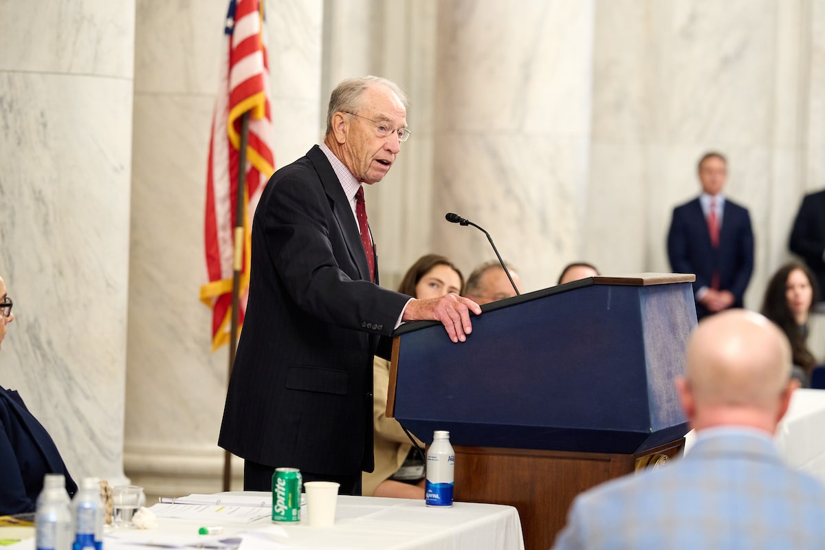 WhistleblowerNN's tweet card. On July 8, Senator Chuck Grassley (R-IA) spoke on the Senate Floor about his commitment to supporting whistleblowers, after he