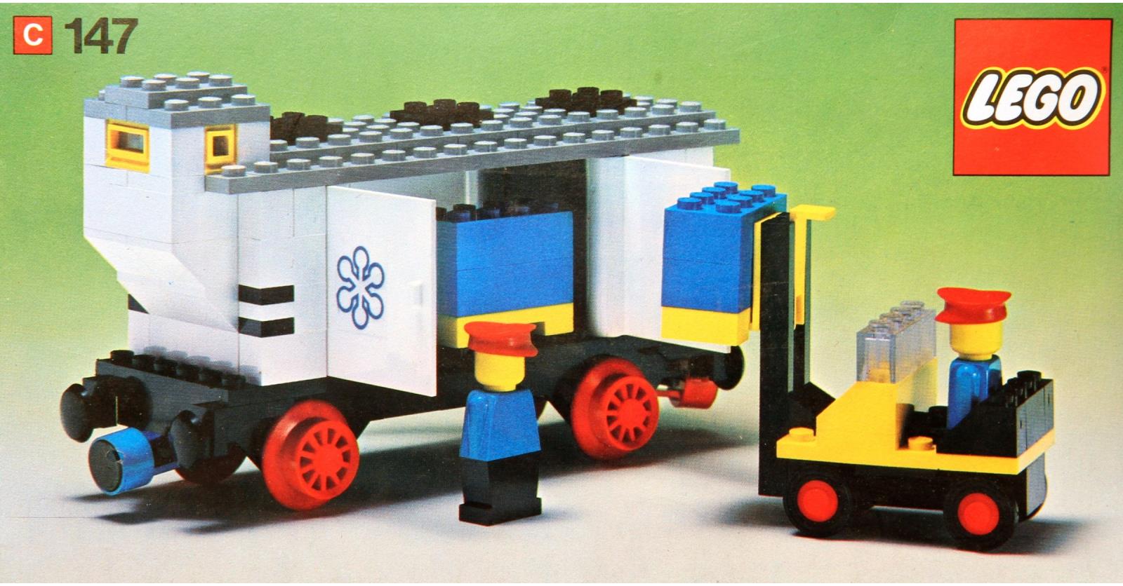 brickset's tweet card. This week's vintage set is 147 Refrigerated Wagon, released during 1976. It's one of 8 Trains sets produced that year. It contains 115 pieces .
