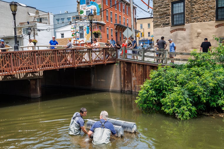 rw_briggs's tweet card. Long stagnant and fetid, the canal waters are flowing freely as the Manayunk revival continues.
