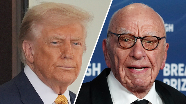 Sarakshi's tweet card. President Trump is suing media mogul Rupert Murdoch and his company News Corporation over a story published by the Wall Street Journal about Trump’s relationship with Jeffrey Epstein, with Tr…