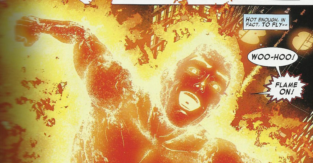 BlackGirlNerds's tweet card. Johnny Storm’s signature catchphrase, “Flame on!”, sadly, doesn’t actually have an in-universe origin story.