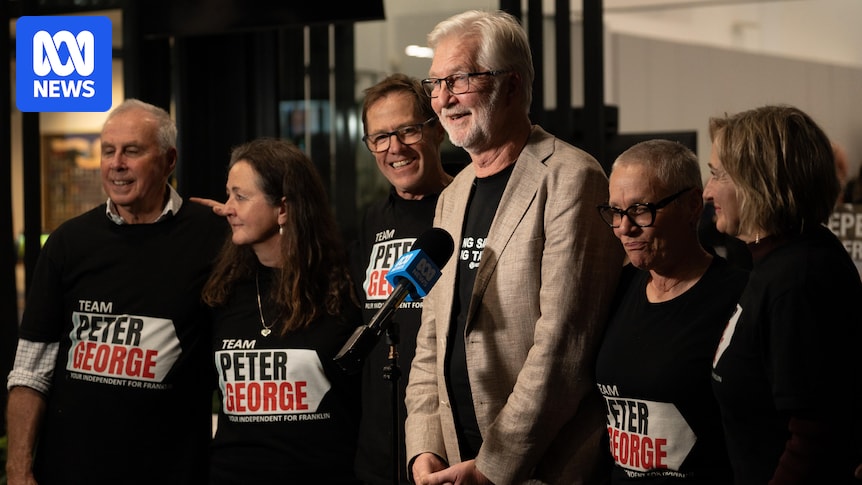 TheGAAIA's tweet card. Independent Peter George is set to join the Tasmanian parliament after campaigning against salmon farming and the proposed Macquarie Point AFL stadium.